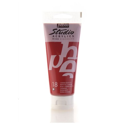 Acrylique Studio High Viscosity 100ML Carmin De  Naples - PEBEO 