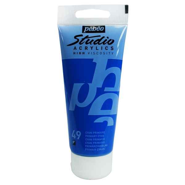 Acrylique Studio High Viscosity 100ML Cyan Primaire - PEBEO
