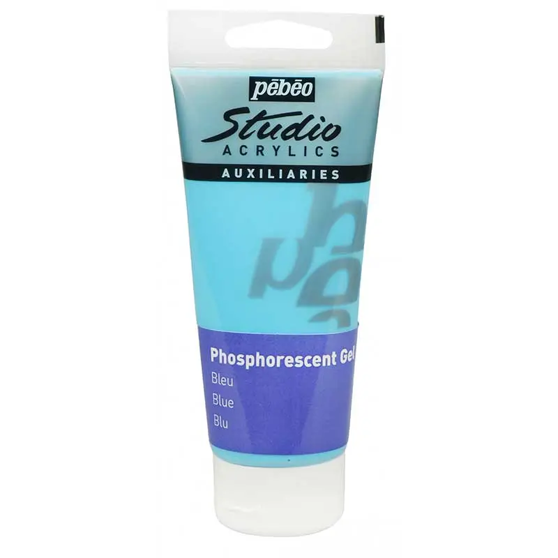 Acrylique Studio High Viscosity 100ML Gel Phosphorescent Bleu - PEBEO 