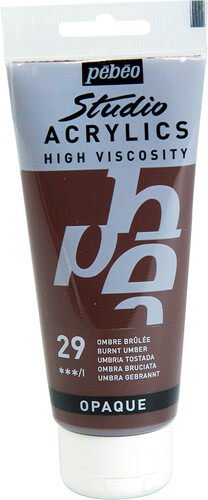 Acrylique Studio High Viscosity 100Ml Ombre Brulée - Pébéo