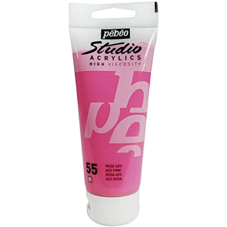 Acrylique Studio High Viscosity 100Ml Rose Azo - Pébéo 