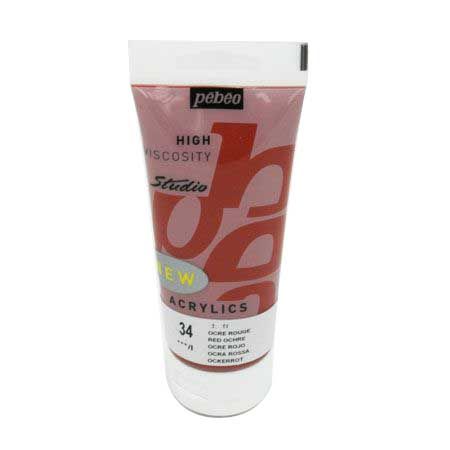 Acrylique Studio High Viscosity 100ML Rouge Ocre - PEBEO 
