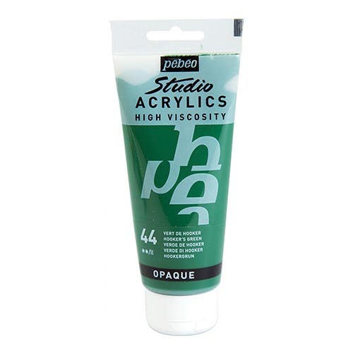 Acrylique Studio High Viscosity 100ML Vert Hooker - PEBEO