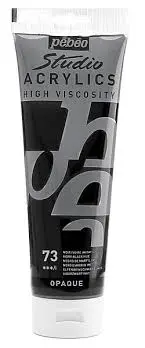 Acrylique Studio High Viscosity 250ML Noir Ivoire - PEBEO 