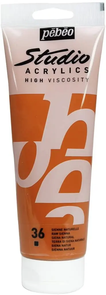 Acrylique Studio High Viscosity 250Ml Sienne Naturelle - Pébéo 