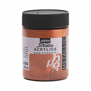Acrylique Studio High Viscosity 500ML Cuivre - PEBEO