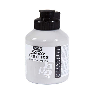 Acrylique Studio High Viscosity 500ML Gris Neutre - PEBEO