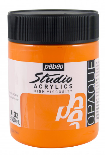 Acrylique Studio High Viscosity 500ML Orange Cadmium Imitation - Pébéo