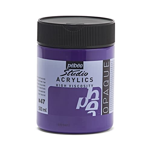 Acrylique Studio High Viscosity 500ML Violet Cobalt Foncé Imitation - Pébéo