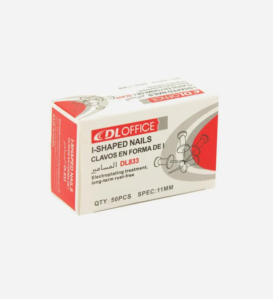 Boite de 50 épingles DL833 Assorties - DLOFFICE