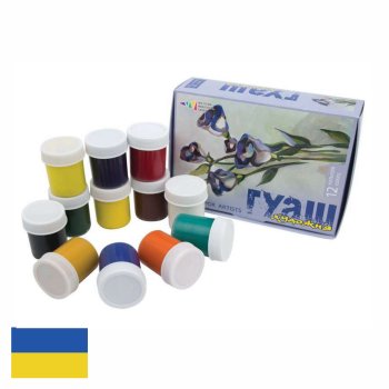 Boite de 6 Gouache 25ml Super Lavable Poster TOY COLOR