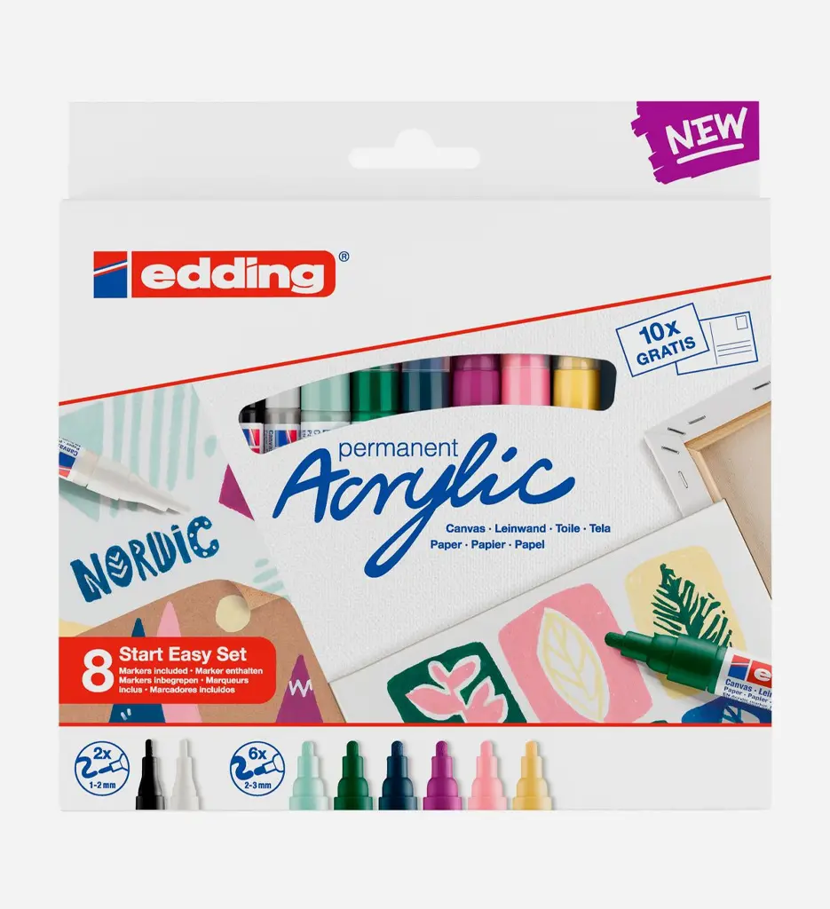 Boite de 8 Marqueurs Acrylique Start Easy Set