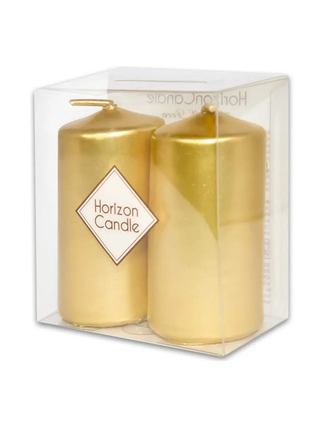 Bougie Décoration 2Pcs Doré - Horizon Candle