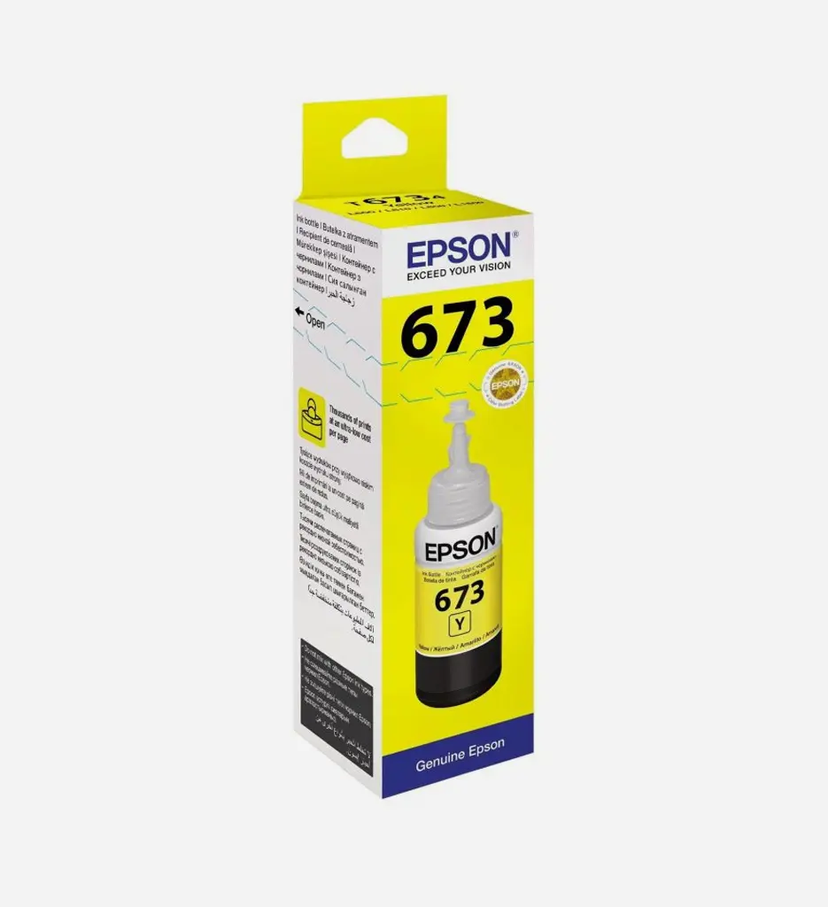 Bouteille D'encre Epson T6734 Yellow Original