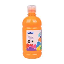 Bouteille Gouache 500ML Orange Pastel - TOY COLOR