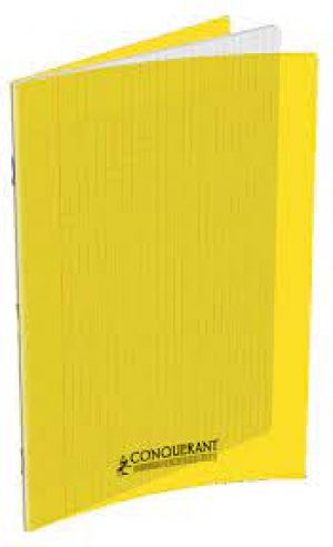 Cahier Piqué 192P 24x32 70Gr PP Jaune - Conquérant