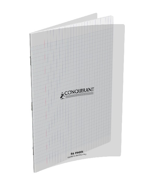 Cahier Piqué 96P A4 90Gr PP Transparent - Conquérant