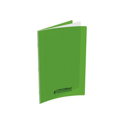 Cahier Piqué 96P A4 90Gr PP Vert - CONQUERANT