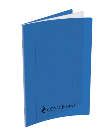Cahier Piqué 192P A4 70Gr PP Bleu - CONQUERANT 