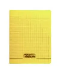 Cahier Piqué 192P 17x22 90Gr PP Jaune - CALLIGRAPHE