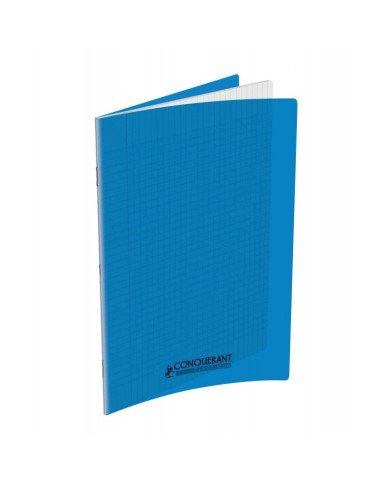 Cahier Piqué 192P 17x22 70Gr PP Bleu - Conquérant