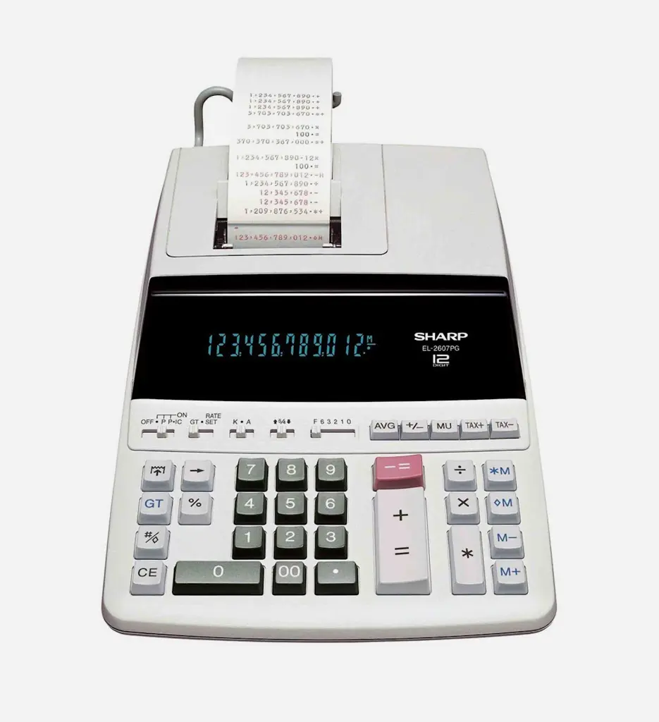 Calculatrice A Ruban EL2607V - Sharp