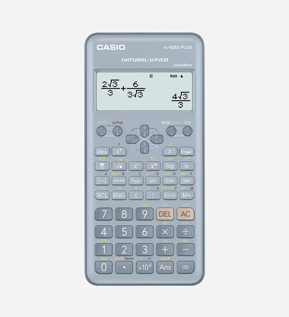 Calculatrice Scientifique fx-82ES Plus Bleu - CASIO