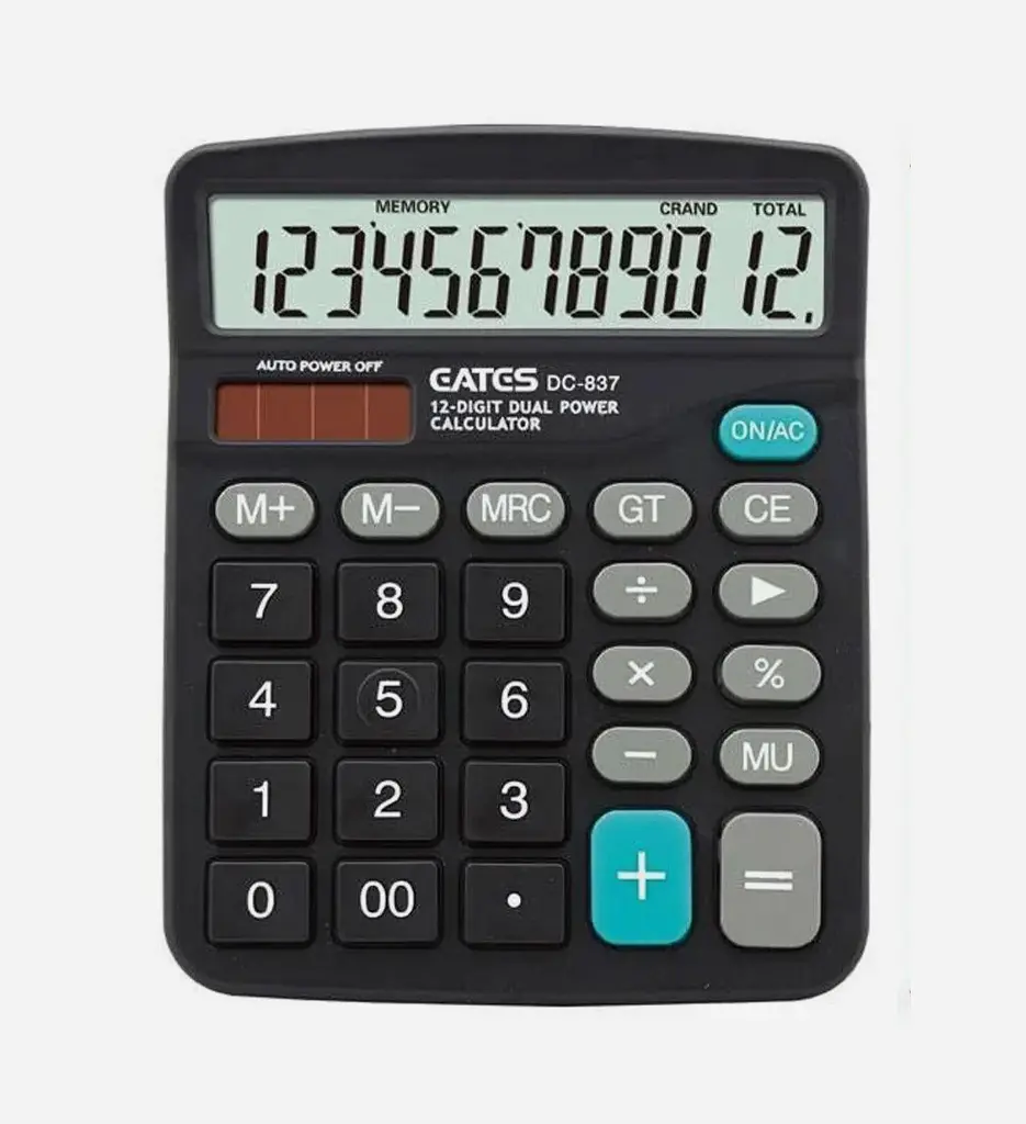 Calculatrice de Bureau 12 chiffres DC-837 - Gates