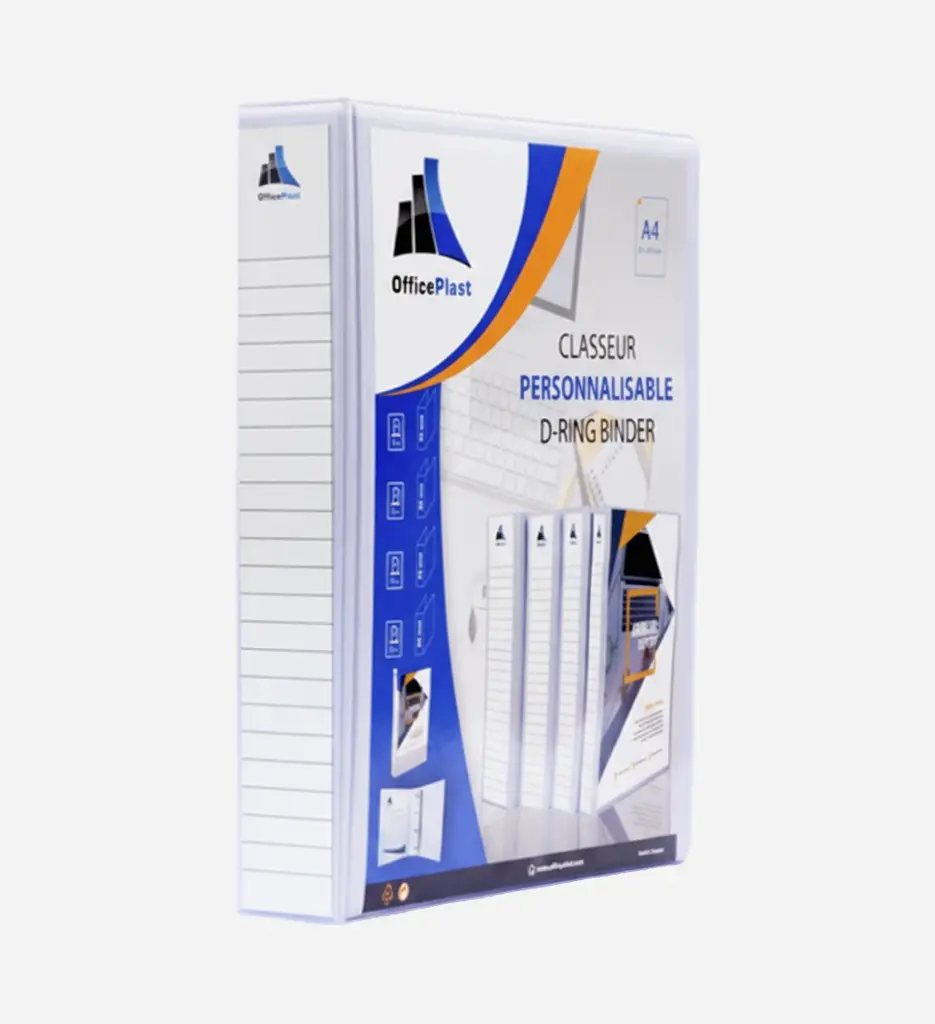 Classeur Personnalisable en Pvc Evidence Dos 50mm Blanc - PURPLE