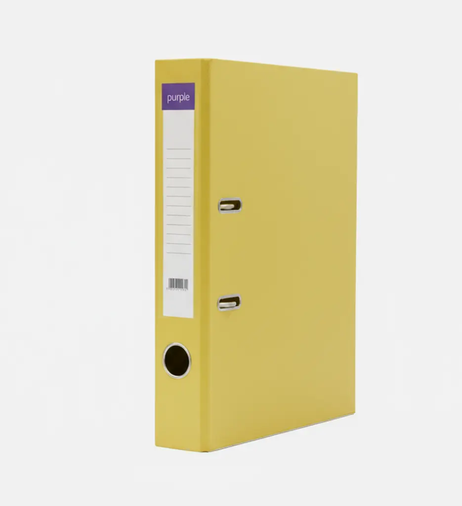 Classeur à Levier Essential D55 Jaune - PURPLE