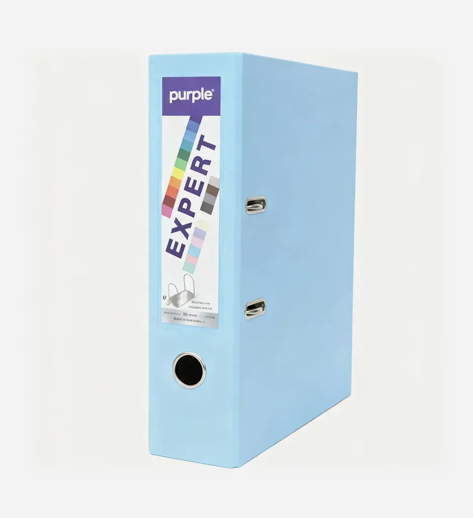Classeur à Levier Expert D80 Bleu Clair - PURPLE 