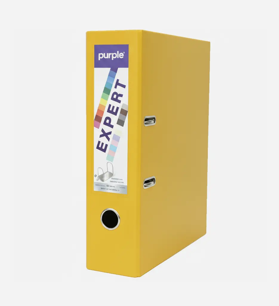 Classeur à Levier Expert D80 Jaune - PURPLE 