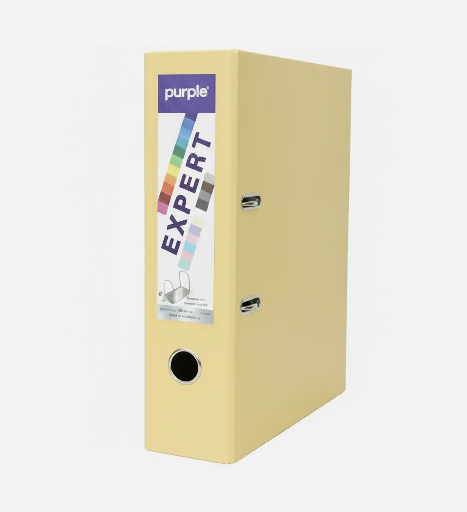 Classeur à Levier Expert D80 Jaune Pastel - PURPLE 