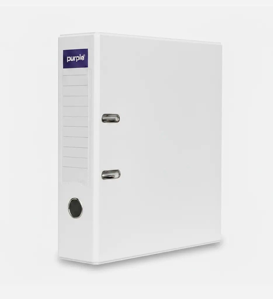 Classeur à Levier Essential D75 Blanc - Purple