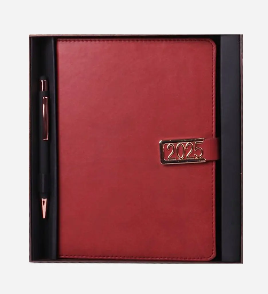 Coffret Agenda Happy S.Cuir + Stylo - Sildar