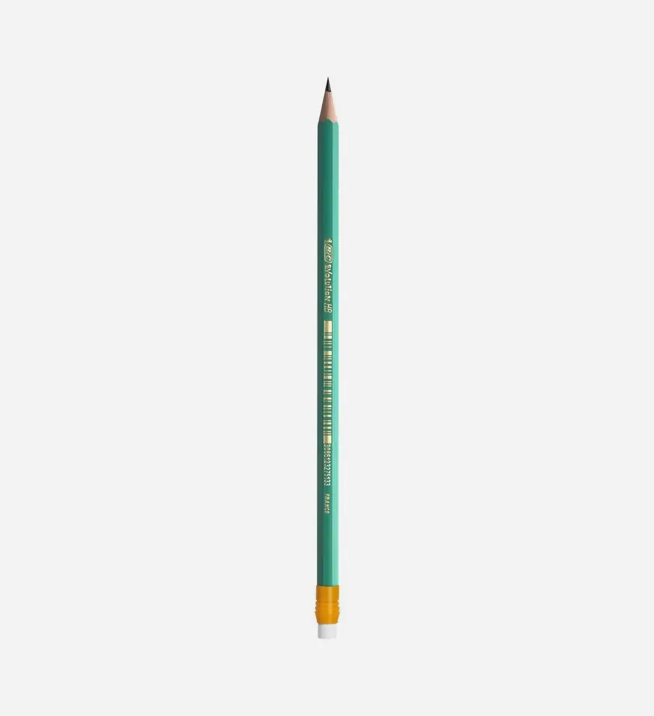 Crayon Noir HB2 Avec Gomme - Bic