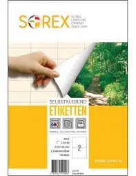 Etiquette Blanche A4/40 - Sorex