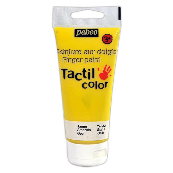 Gouache aux Doigts TactilColor 80ML Jaune - PEBEO