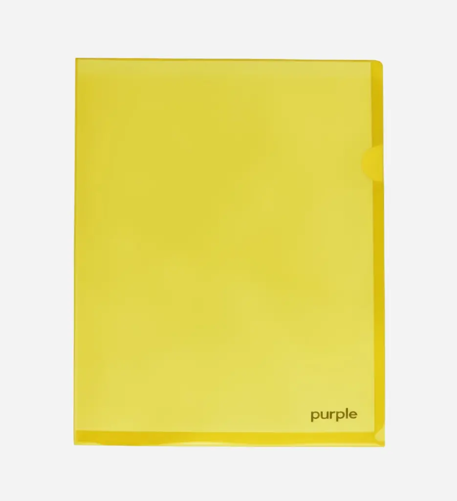 Lot de 10 Pochettes à coin en PP Jaune - Purple