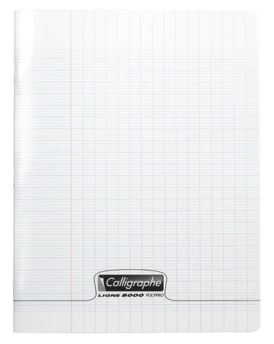 Cahier Piqué 96P 17x22 90Gr PP Transparent - CALLIGRAPHE