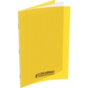 Cahier Piqué 96P A4 90Gr PP Jaune - CONQUERANT
