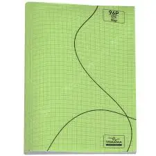 Cahier Piqué BMV 96P 24x32 PP Séyès 80Gr Vert Pastel -YAMAMA