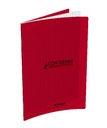 Cahier Piqué 96P 17X22 90Gr PP Rouge - CONQUERANT