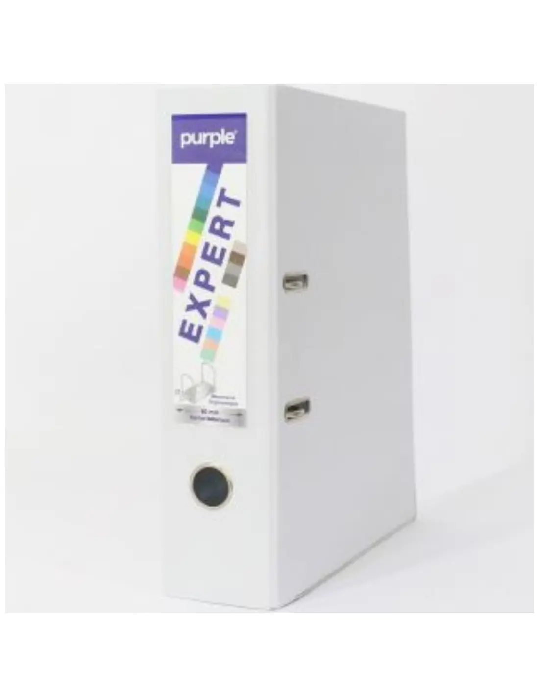 Classeur à Levier Expert D80 Blanc - PURPLE 