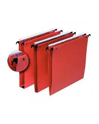 Dossier Suspendu Tiroir Avec Bouton De Pression Carton - Orange