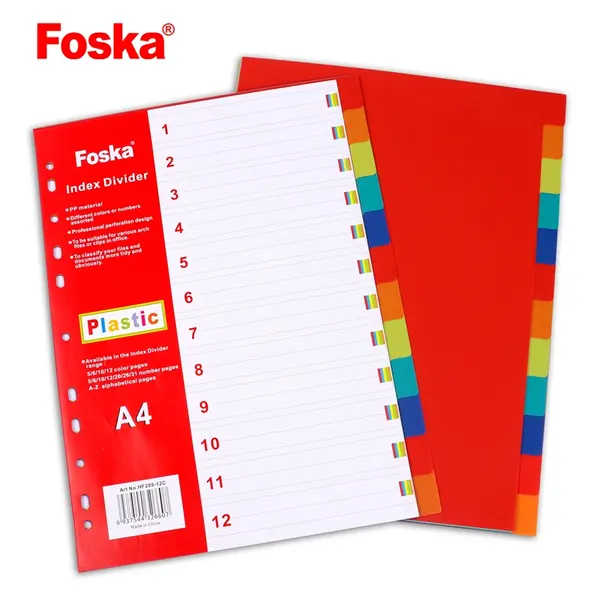 Jeu d'intercalaires en Carton 12 Positions - FOSKA