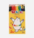 Pack de 12 Crayon de Couleurs Jumbo - TOY COLOR 
