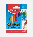 Paquet De 12 Crayon Couleur Mini - Maped 