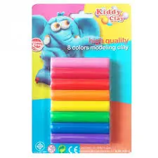 Pate à modeler de 8 fluo 100-8 - kiddy Clay