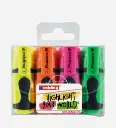 Pochette De 4 Mini Surligneurs Fluo - EDDING